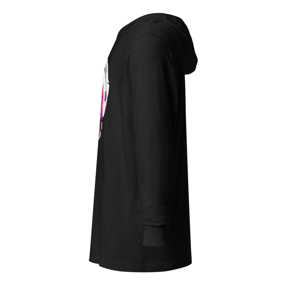 Electric Princess Graphic Hooded Shirt | Charcoal