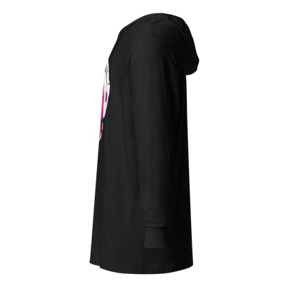 Electric Princess Graphic Hooded Shirt | Charcoal