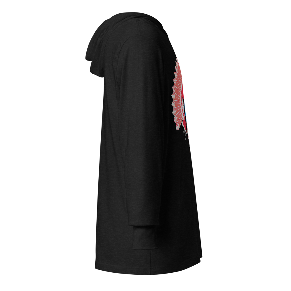 Electric Chief Graphic Hooded Shirt | Charcoal