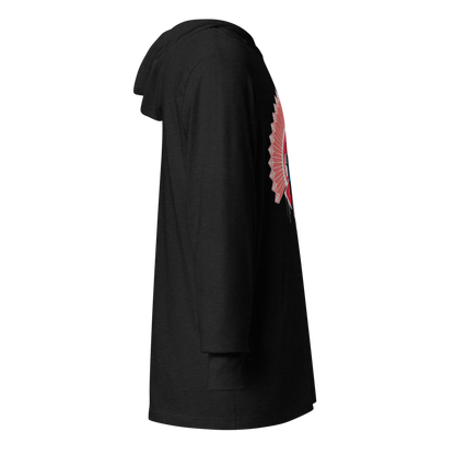 Electric Chief Graphic Hooded Shirt | Charcoal