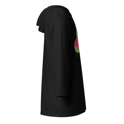 Electric Aviator Graphic Hooded Shirt | Charcoal