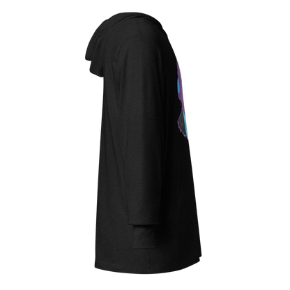 Electric Dreamer Graphic Hooded Shirt | Charcoal