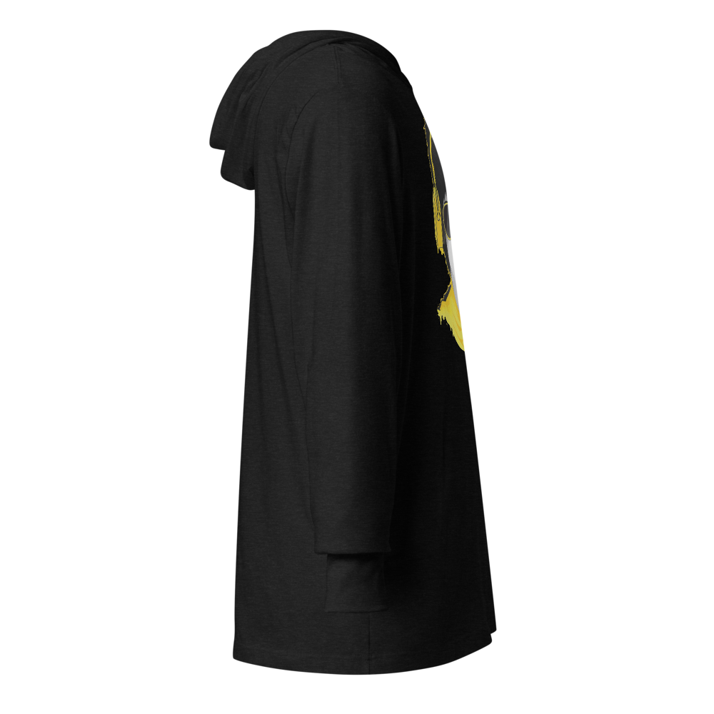 Electric Fighter Graphic Hooded Shirt | Charcoal