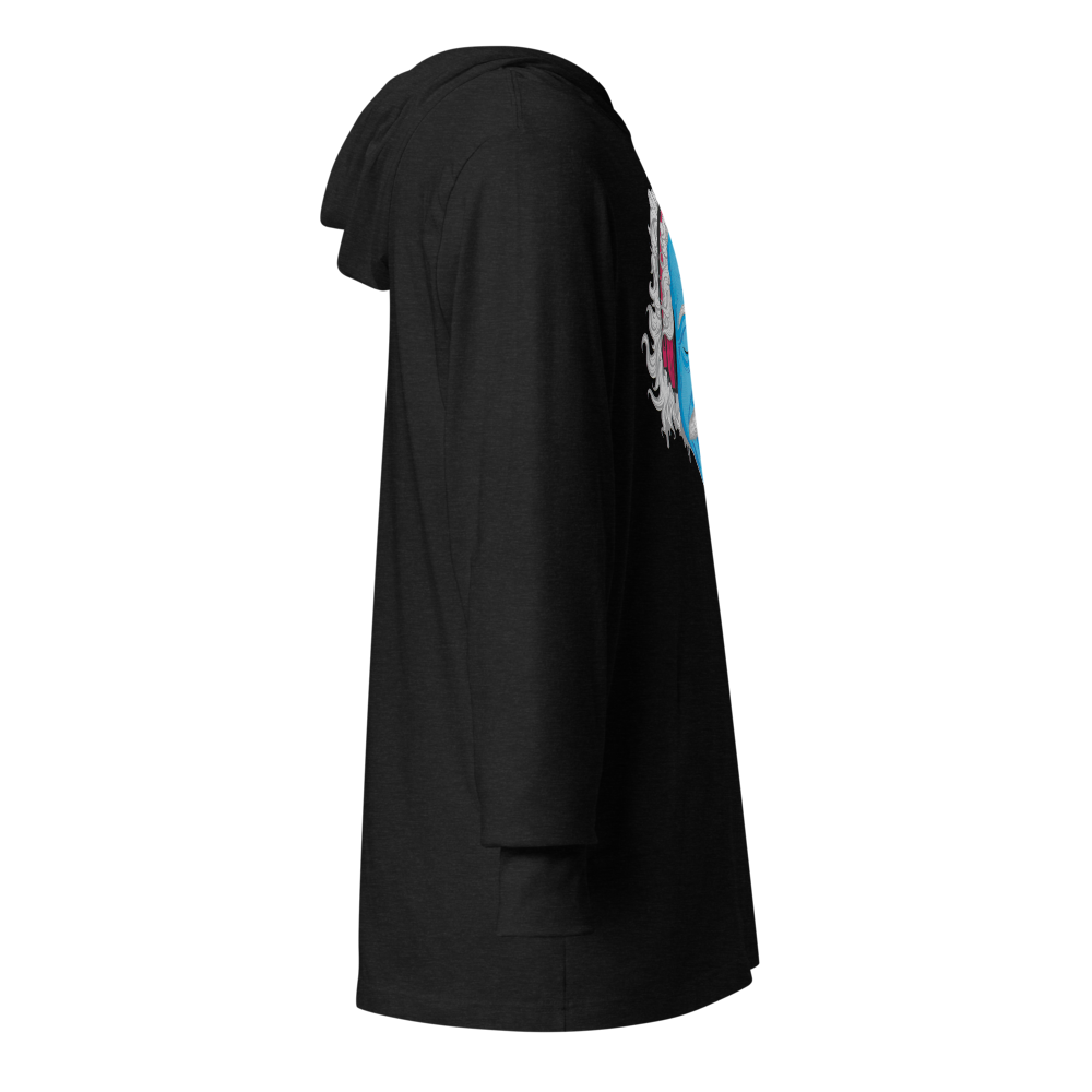 Electric Genius Graphic Hooded Shirt | Charcoal