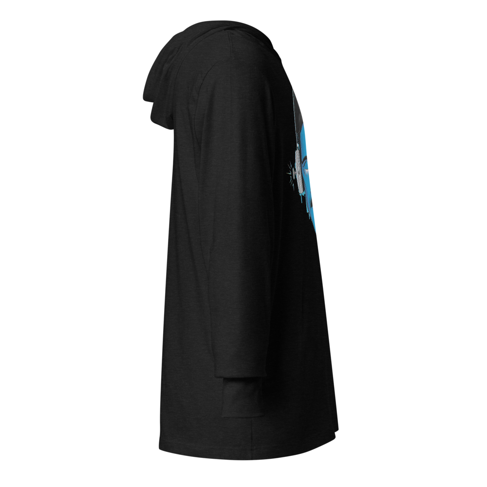 Electric Inventor Graphic Hooded Shirt | Charcoal