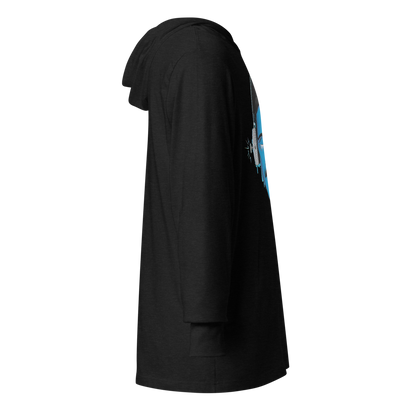 Electric Inventor Graphic Hooded Shirt | Charcoal