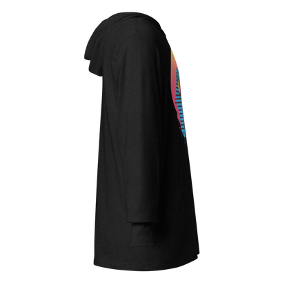 Electric Pharaoh Graphic Hooded Shirt | Charcoal