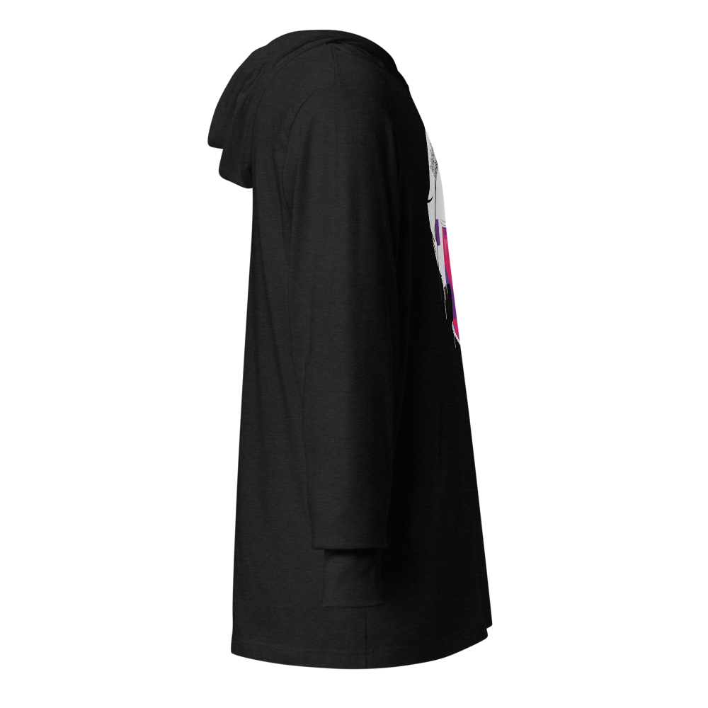 Electric Princess Graphic Hooded Shirt | Charcoal