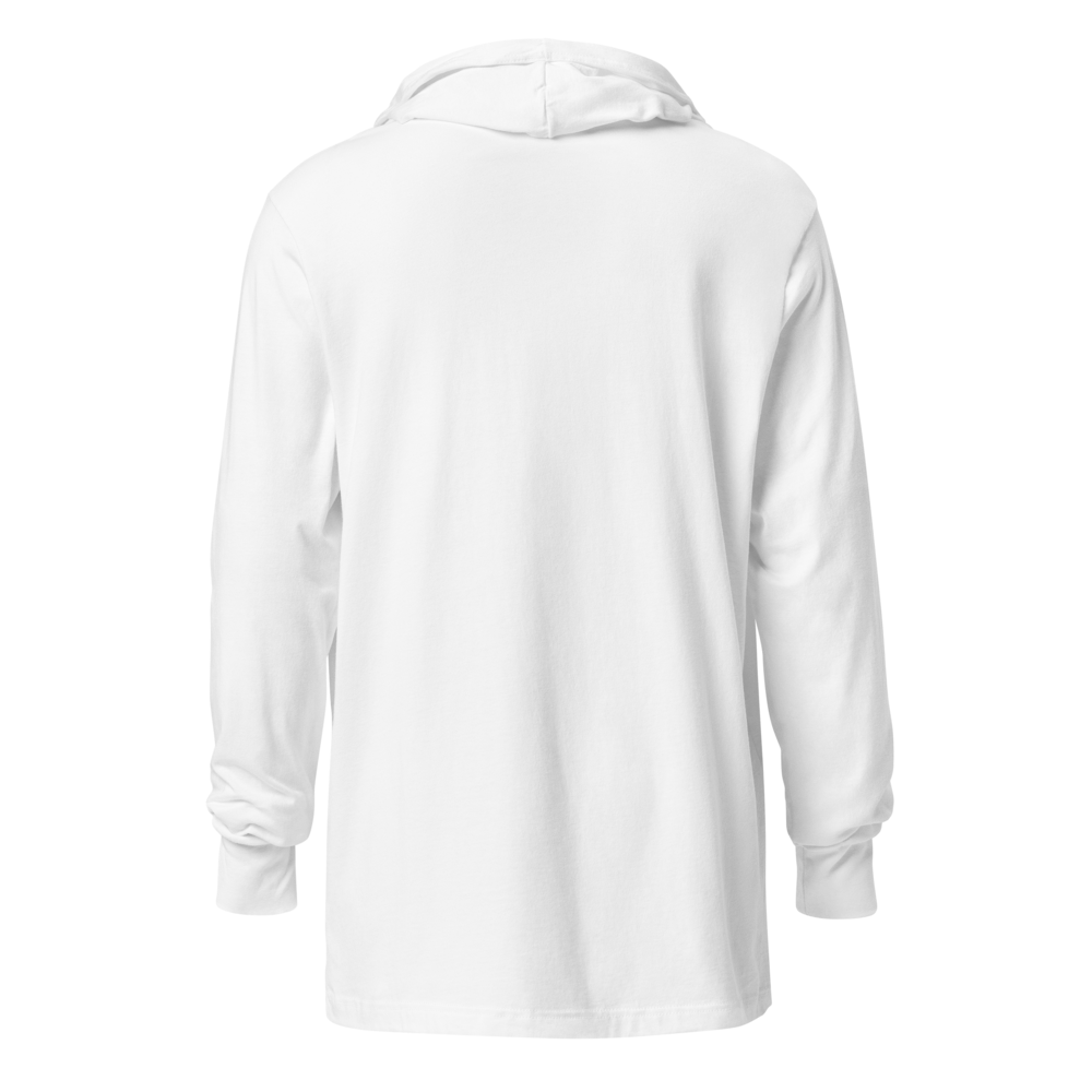 Branded Stencil Graphic Hooded Shirt | White