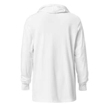 Branded Stencil Graphic Hooded Shirt | White