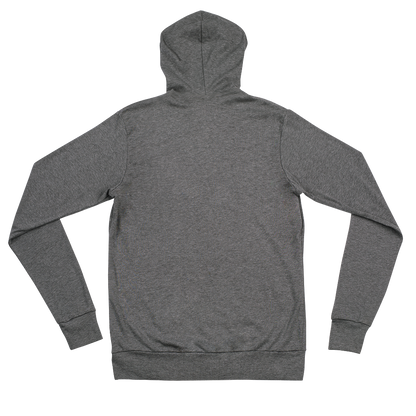 Branded Zipper Hoodie  | Grey