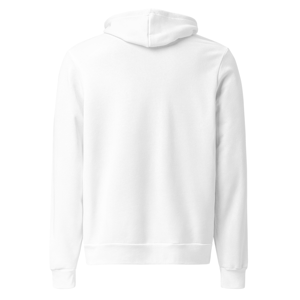 Branded Pullover Hoodie | White & Black