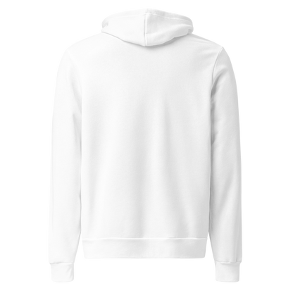 Branded Pullover Hoodie | White & Black